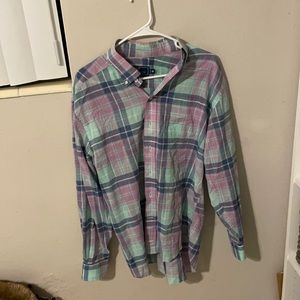 Vineyard vines plaid button down shirt